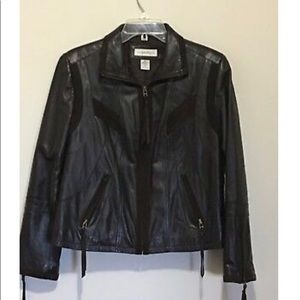 Preston & York Suede Leather Zip Jacket